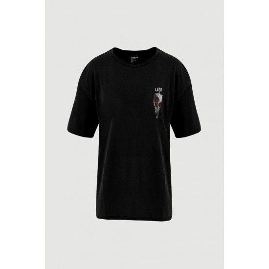 ASSEMBLAGE STUDIOS STATUE T-Shirt Siyah