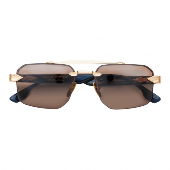 Unique Design Milano The Bright Altın Lacivert Unisex Güneş Gözlüğü