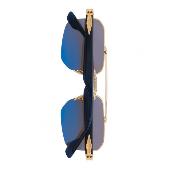 Unique Design Milano The Bright Altın Lacivert Unisex Güneş Gözlüğü