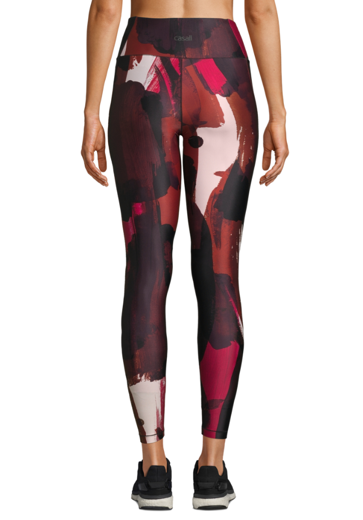 Casall Paint Printed 7/8 Tights, kırmızı - Görsel 2