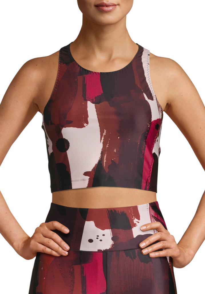 Casall Paint Printed Crop Top, Çok Renkli - Görsel 2