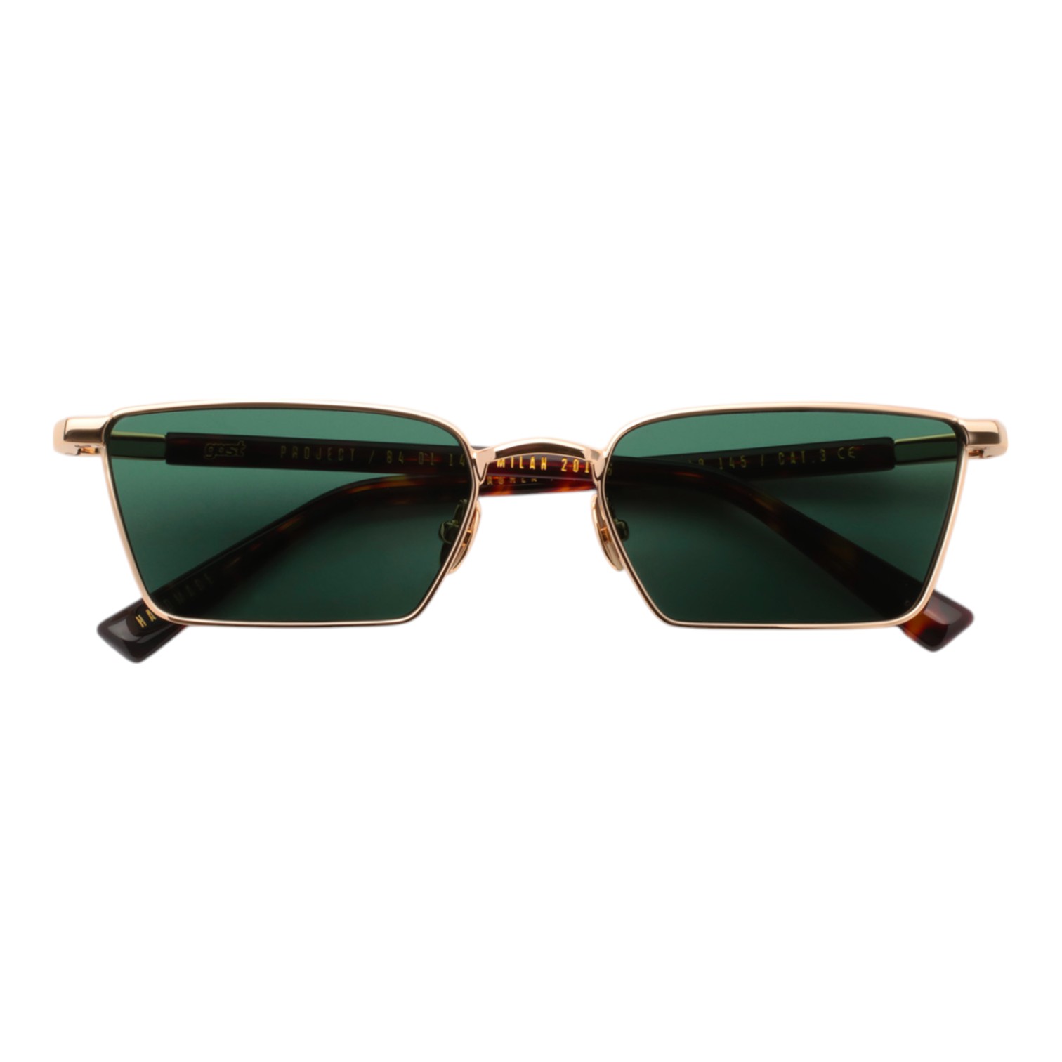 Gast Aurer Altın Yeşil Kadın Güneş Gözlüğü