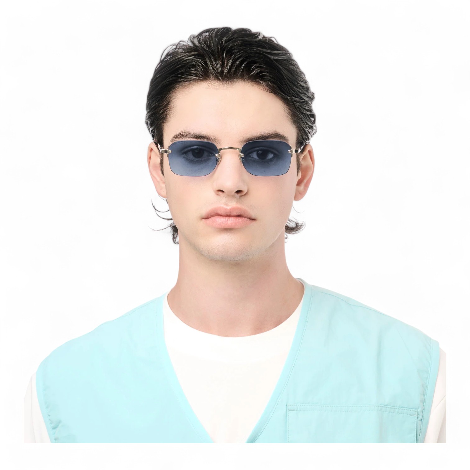 Gast  Domsa Gümüş Unisex Güneş Gözlüğü - Görsel 4