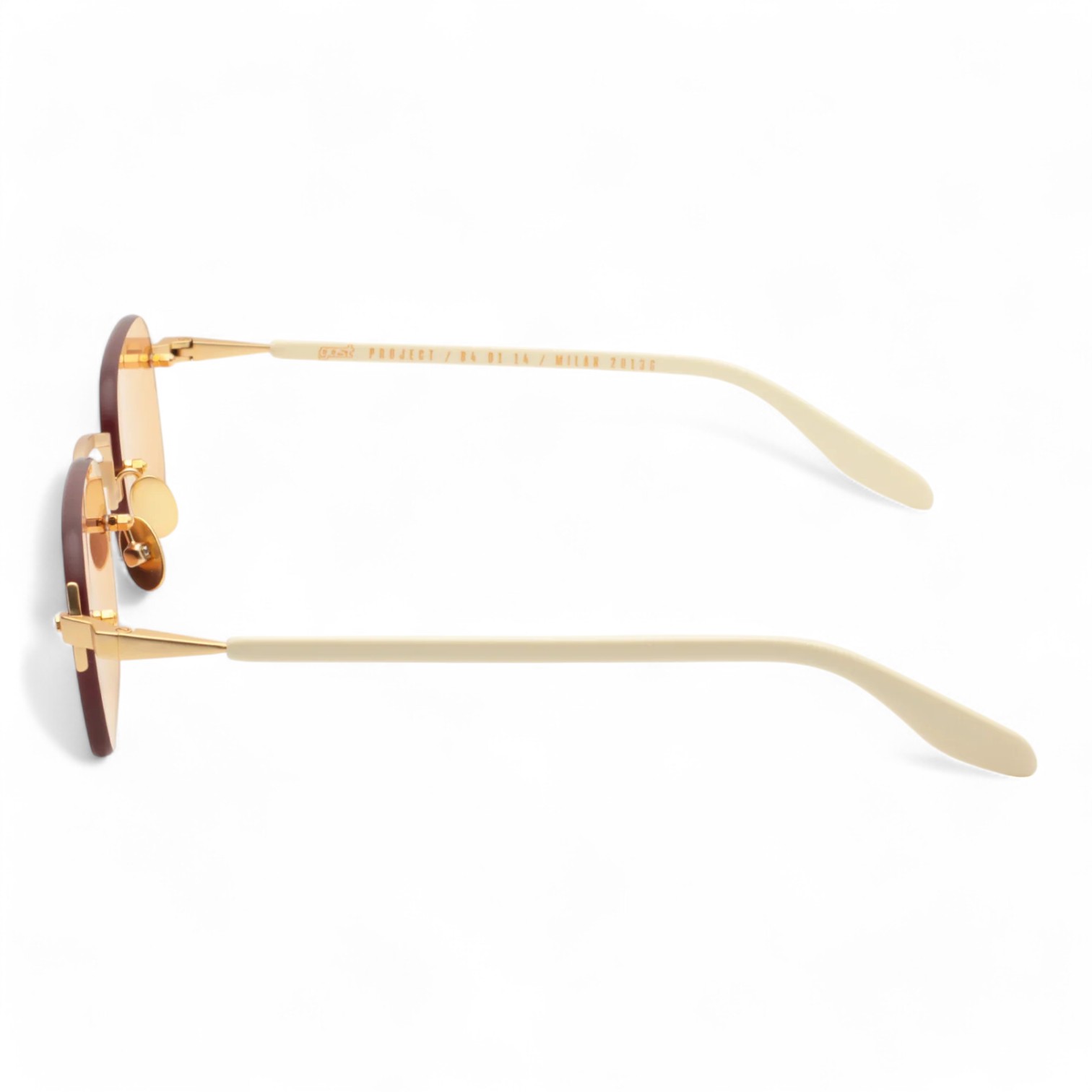 Gast  Domsa Mat Altın Unisex Güneş Gözlüğü - Görsel 3