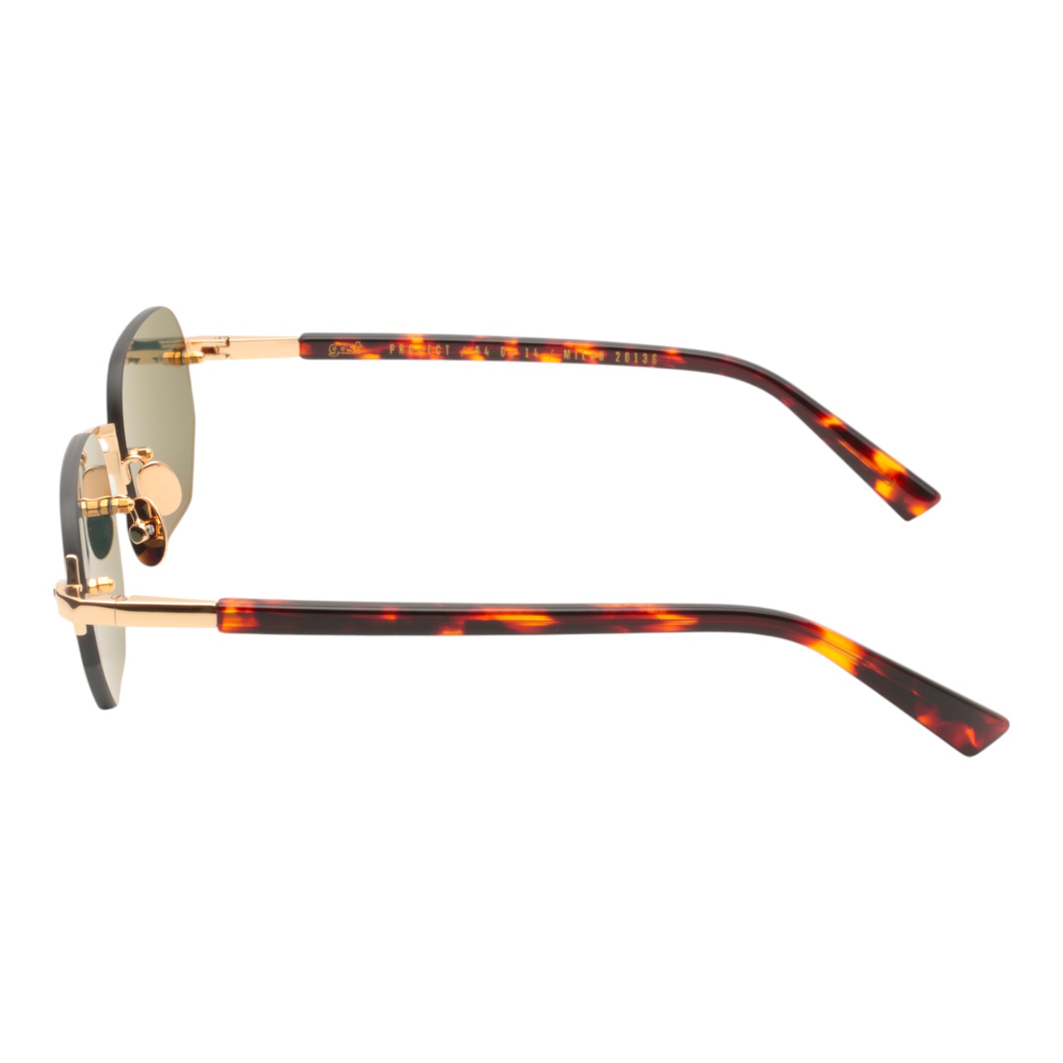 Gast Moonstone Altın Yeşil Unisex Güneş Gözlüğü - Görsel 4