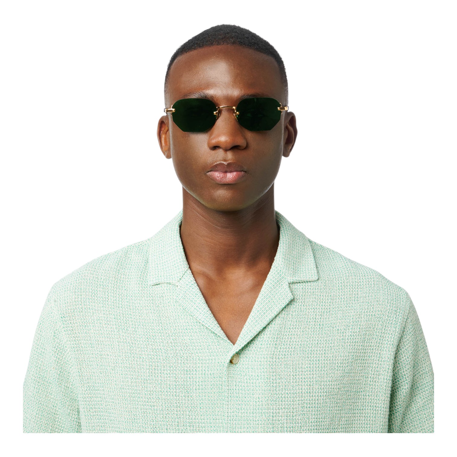 Gast Moonstone Altın Yeşil Unisex Güneş Gözlüğü - Görsel 5