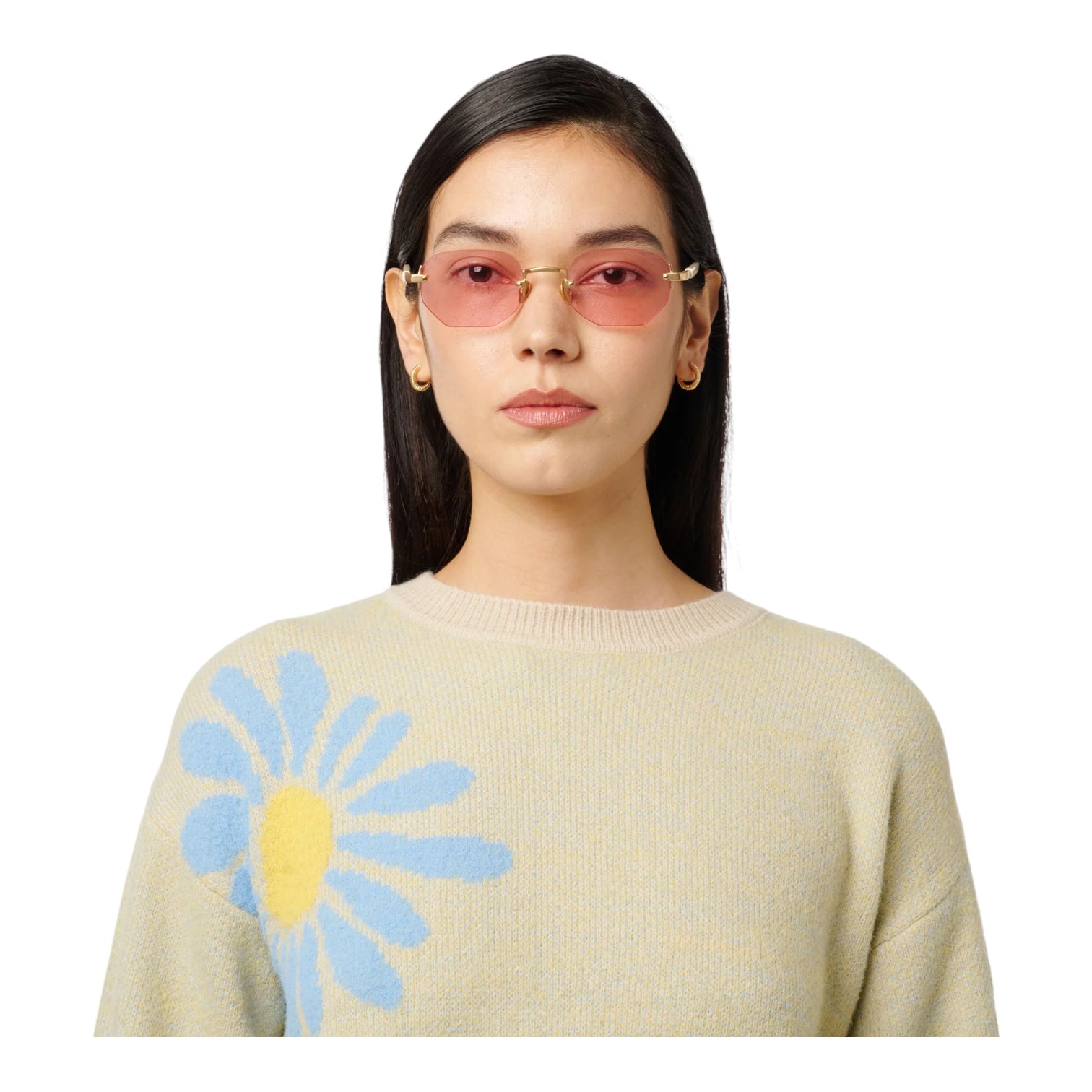 Gast Moonstone Mat Altın Unisex Güneş Gözlüğü - Görsel 5