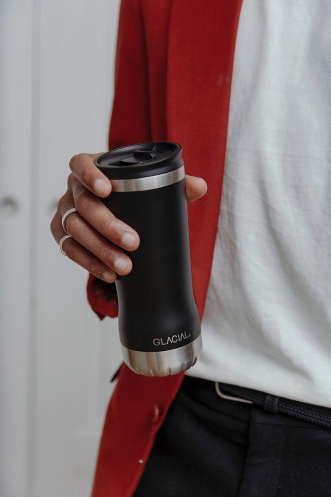 Glacial 350ml Matara Mat Siyah - Görsel 2