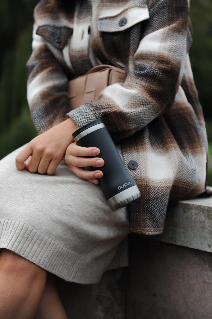 Glacial 350ml Matara Mat Siyah - Görsel 3