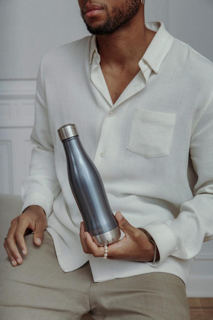 Glacial 400ml Matara Metalik Mavi - Görsel 3