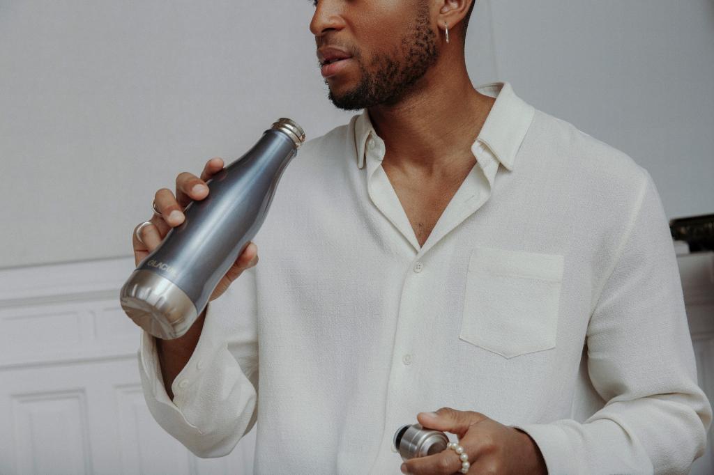 Glacial 400ml Matara Metalik Mavi - Görsel 4