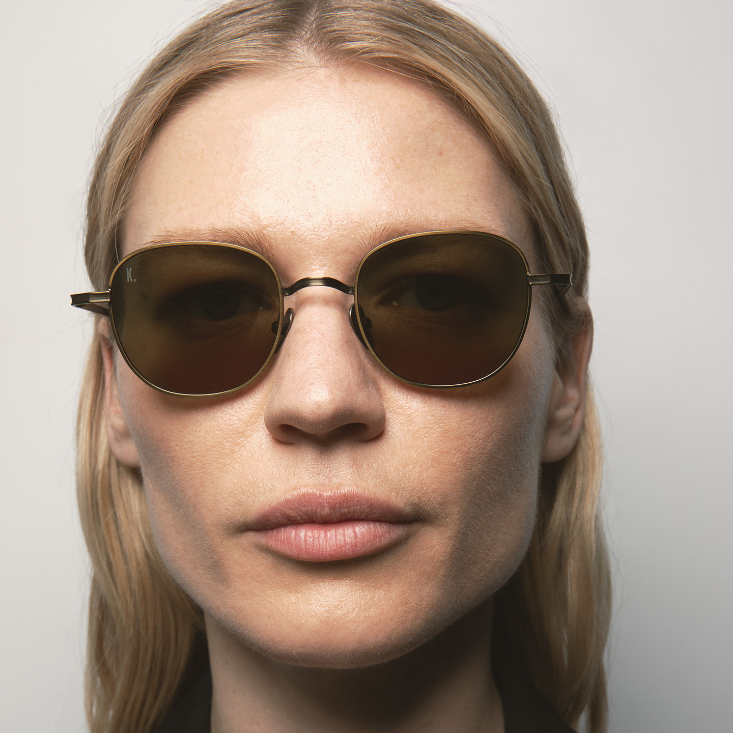 Kaleos Knight Kahverengi Titanyum Füme Yeşil Fotokromik Cam Unisex Güneş Gözlüğü - Görsel 5