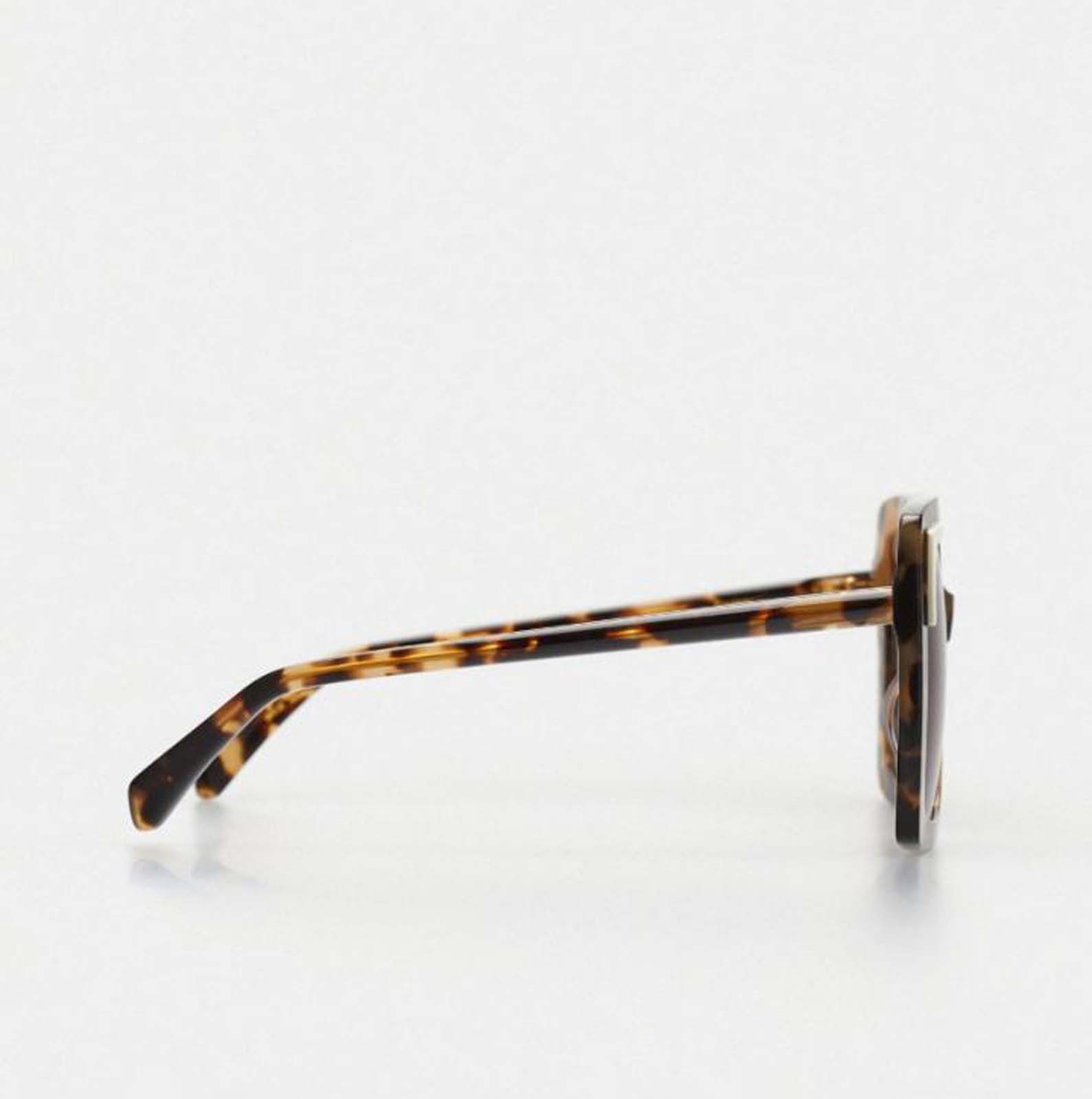 Kaleos Creasey Leopar Kadın Güneş Gözlüğü - Görsel 2