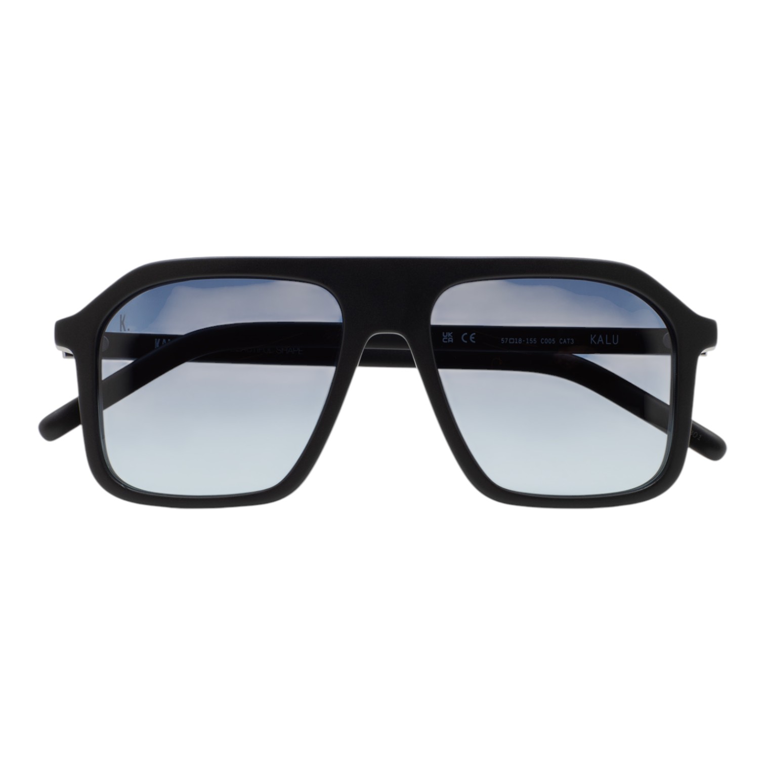 Kaleos Kalu Mat Siyah Unisex Güneş Gözlüğü