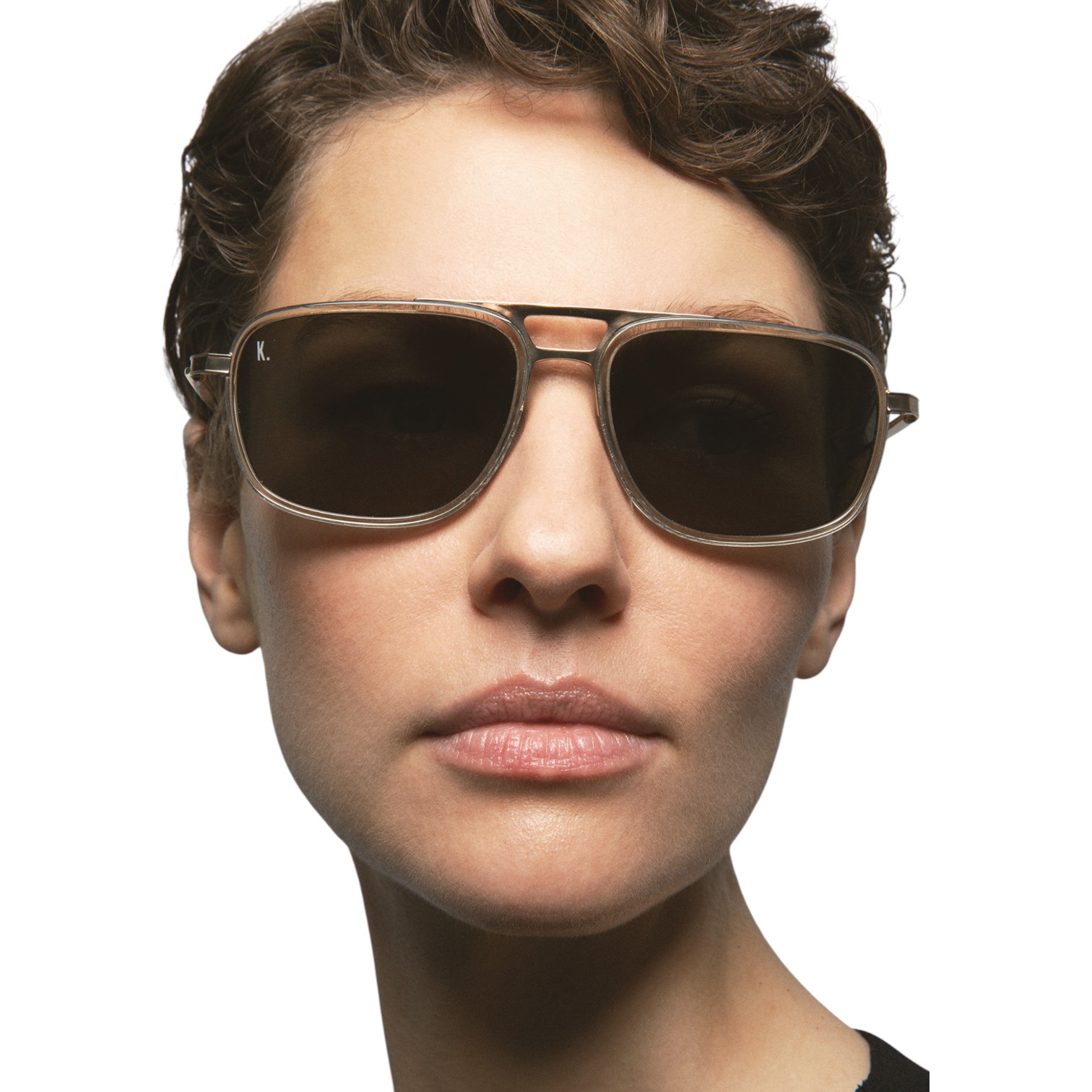 Kaleos Kasten Altın Titanyum Unisex Güneş Gözlüğü - Görsel 4