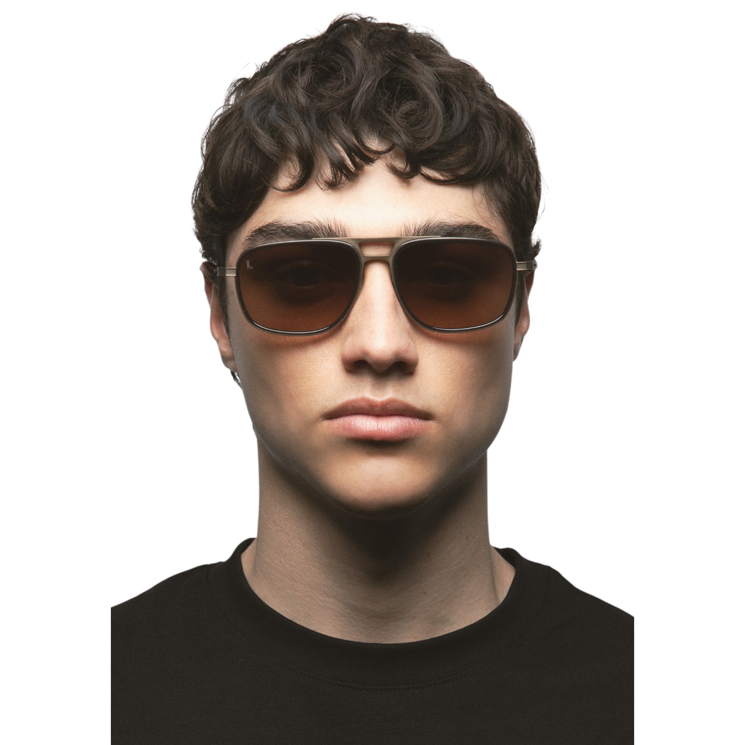 Kaleos Kasten Kahverengi Titanyum Unisex Güneş Gözlüğü - Görsel 4