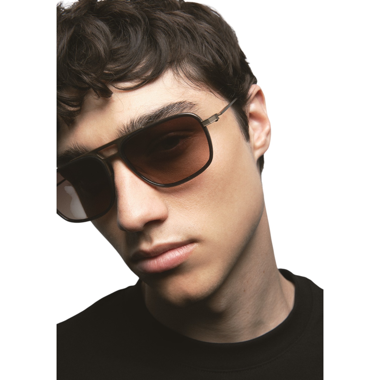 Kaleos Kasten Kahverengi Titanyum Unisex Güneş Gözlüğü - Görsel 5