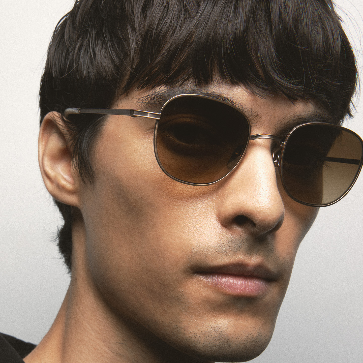 Kaleos Knight Kahverengi Titanyum Kahverengi Fotokromik Cam Unisex Güneş Gözlüğü - Görsel 4