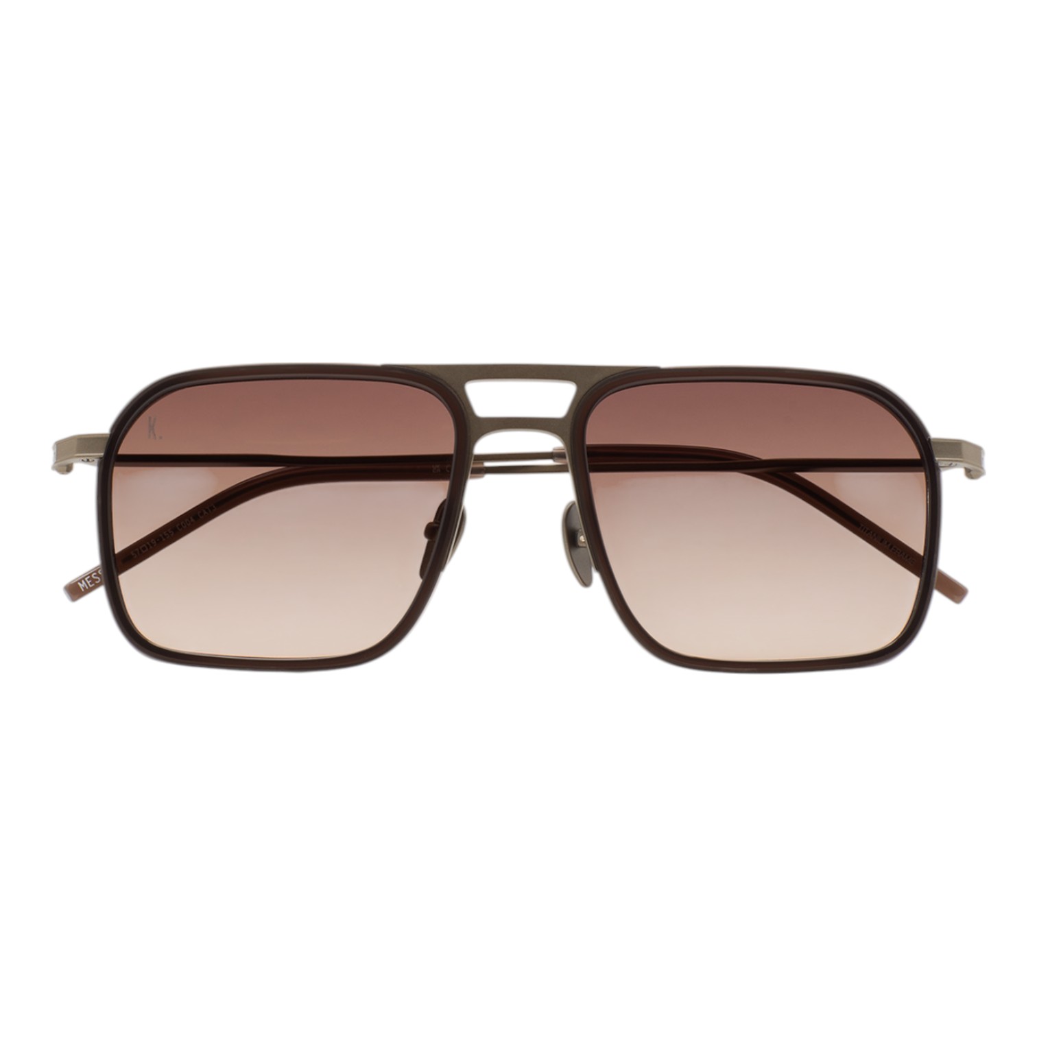 Kaleos Messer Kahverengi Titanyum Unisex Güneş Gözlüğü