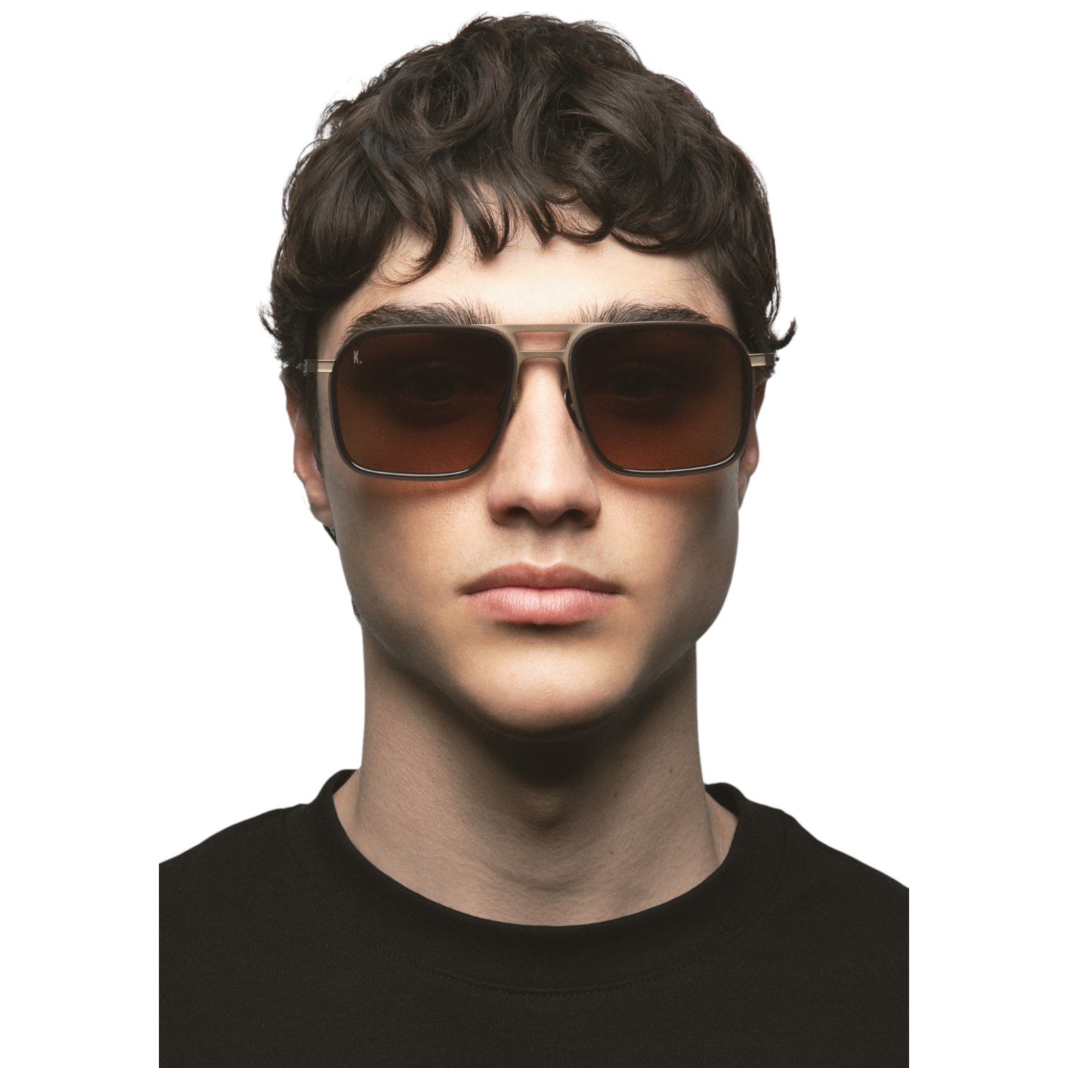 Kaleos Messer Kahverengi Titanyum Unisex Güneş Gözlüğü - Görsel 5