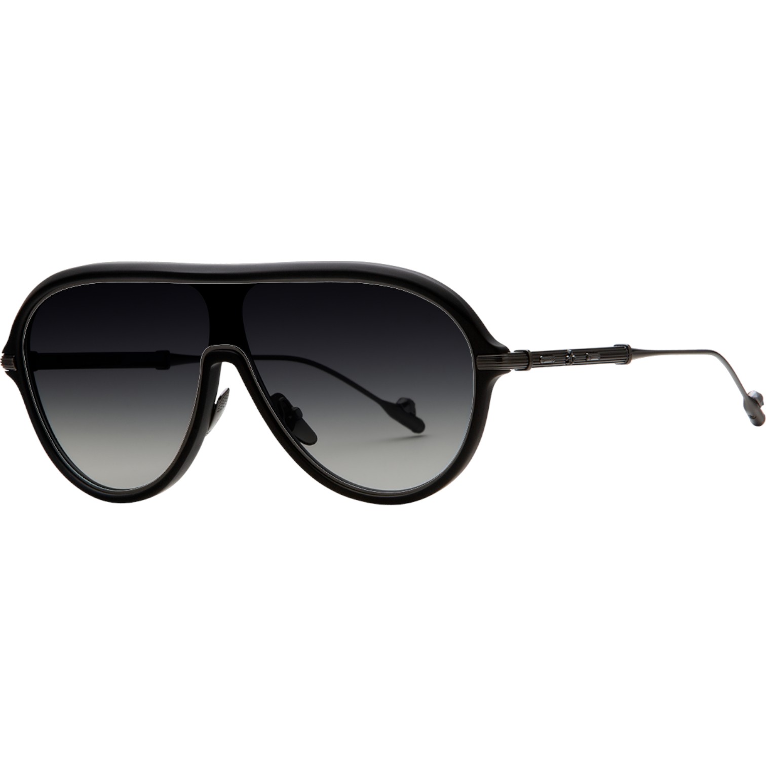 Philippe V N23 Mat Siyah Gri Unisex Güneş Gözlüğü - Görsel 2