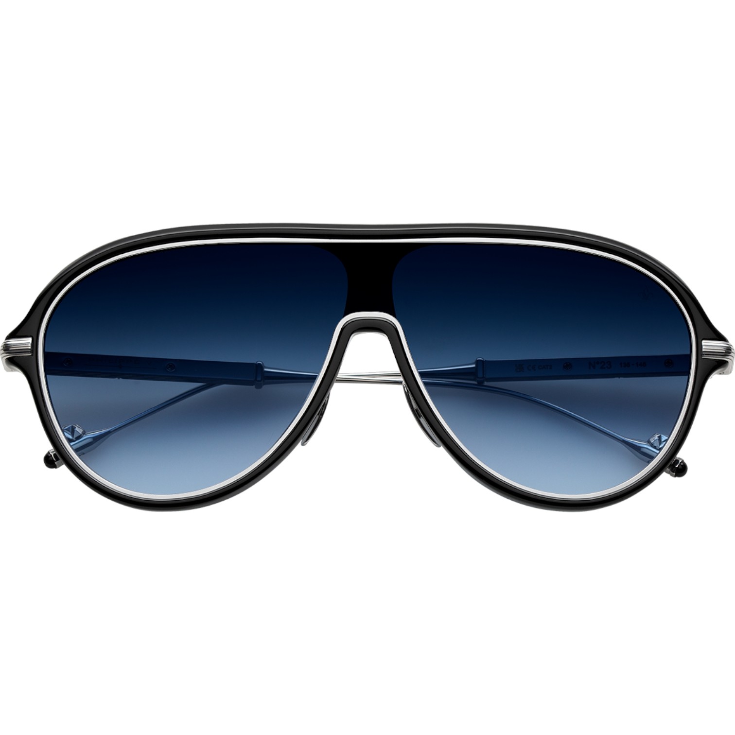 Philippe V N23 Siyah Gümüş Lacivert Unisex Güneş Gözlüğü