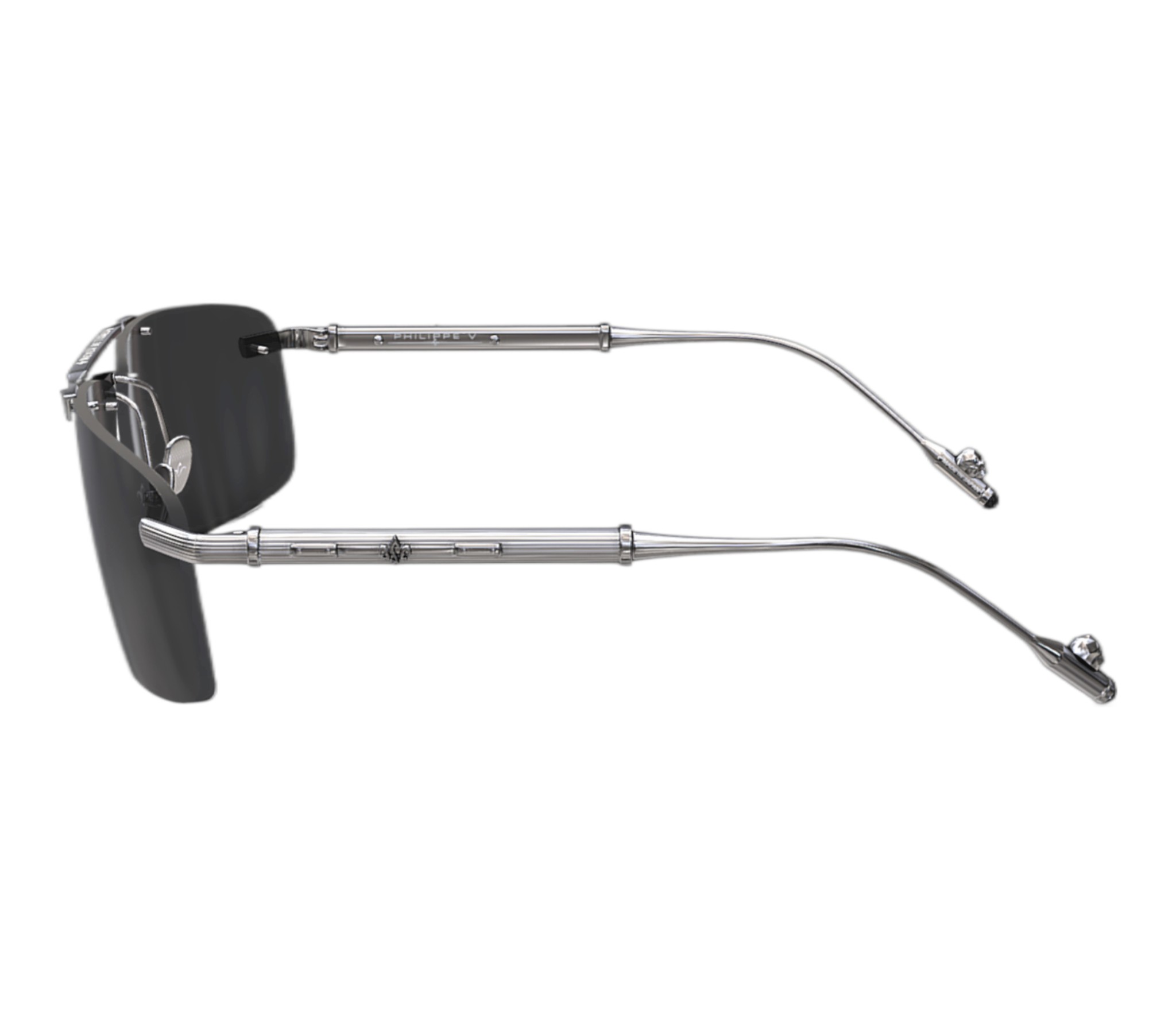 Philippe V N30 Gümüş Gri Titanyum Unisex Güneş Gözlüğü - Görsel 3