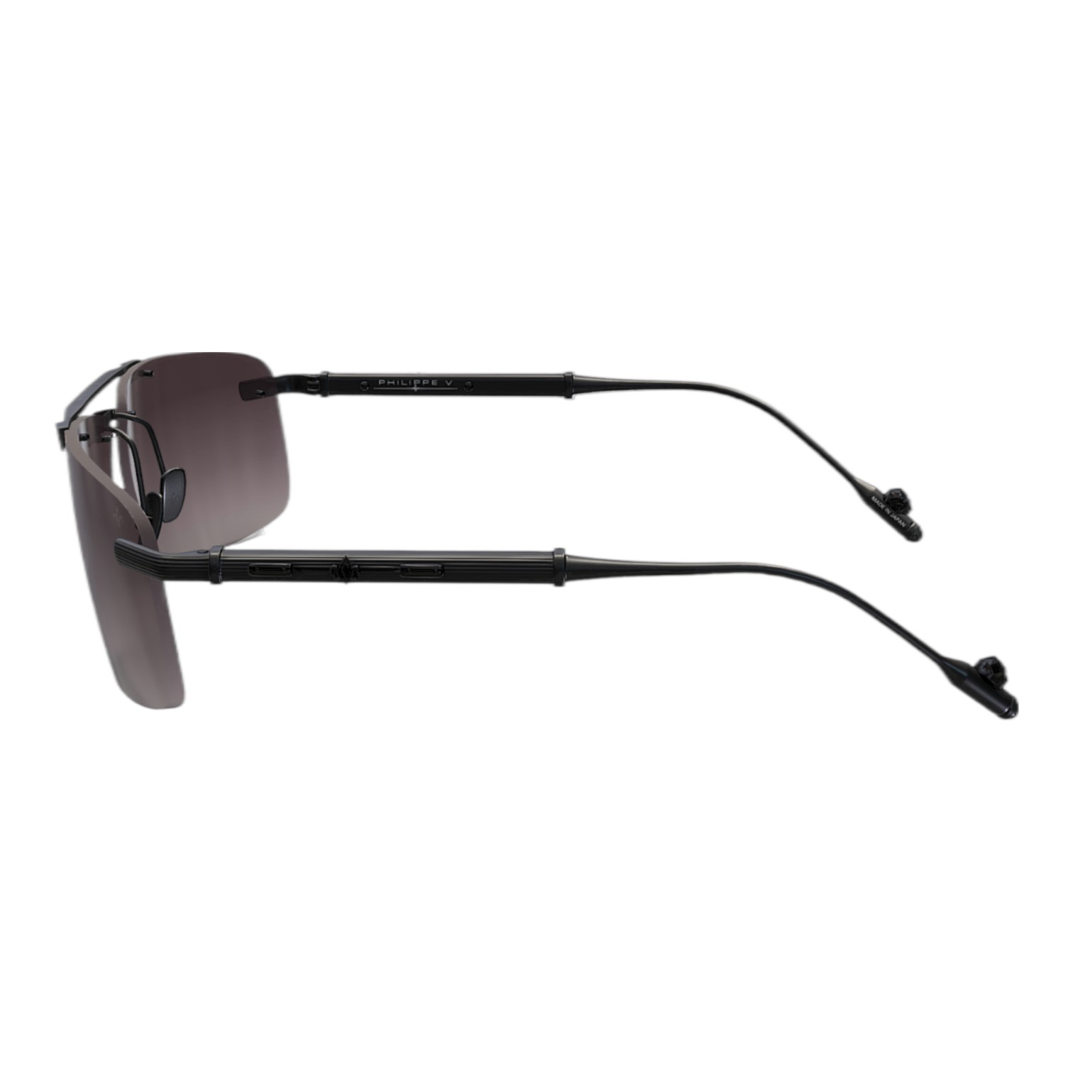 Philippe V N30 Mat Siyah Titanyum Unisex Güneş Gözlüğü - Görsel 3