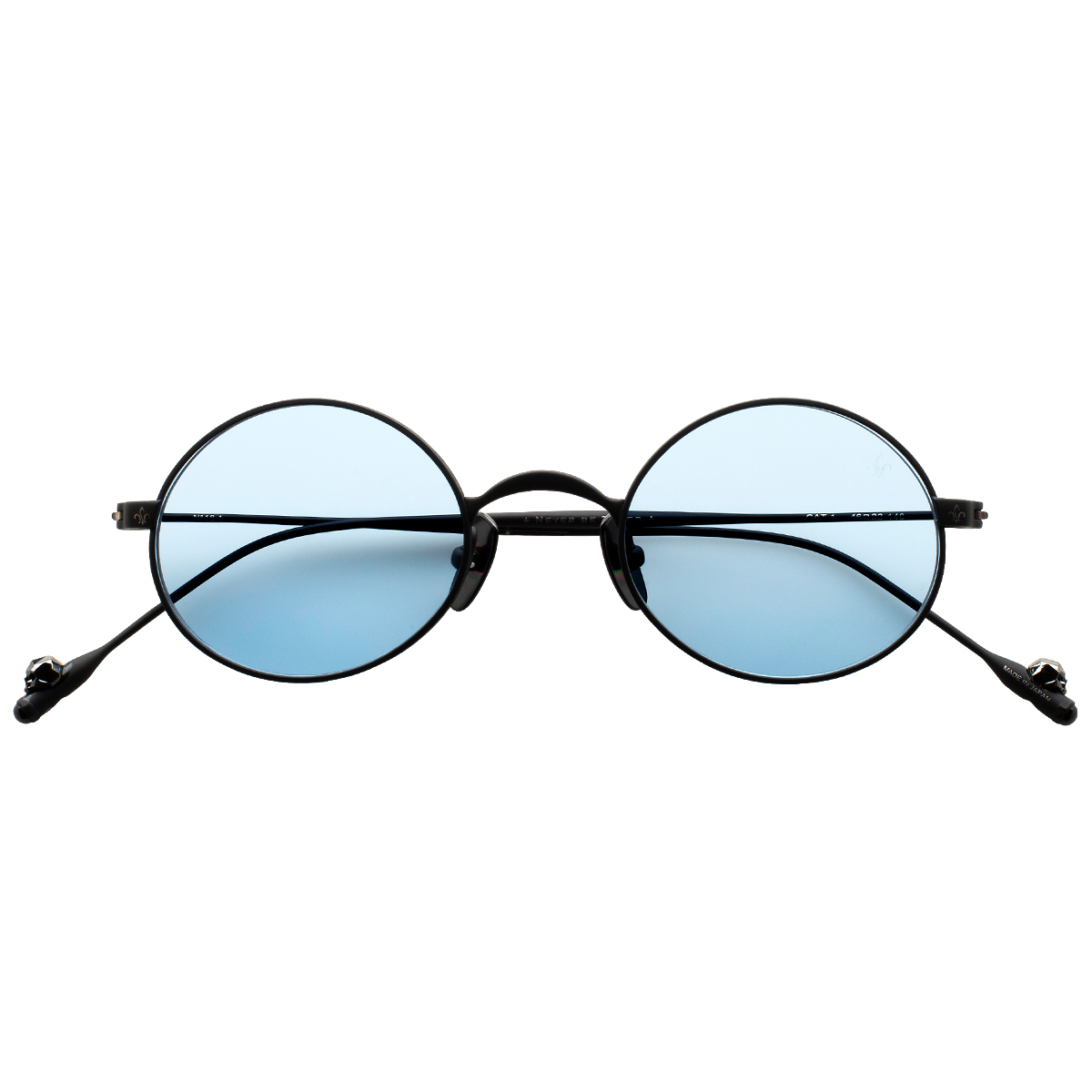 Philippe V N18.1 Mat Siyah Mavi Fotokromik Titanyum Unisex Güneş Gözlüğü