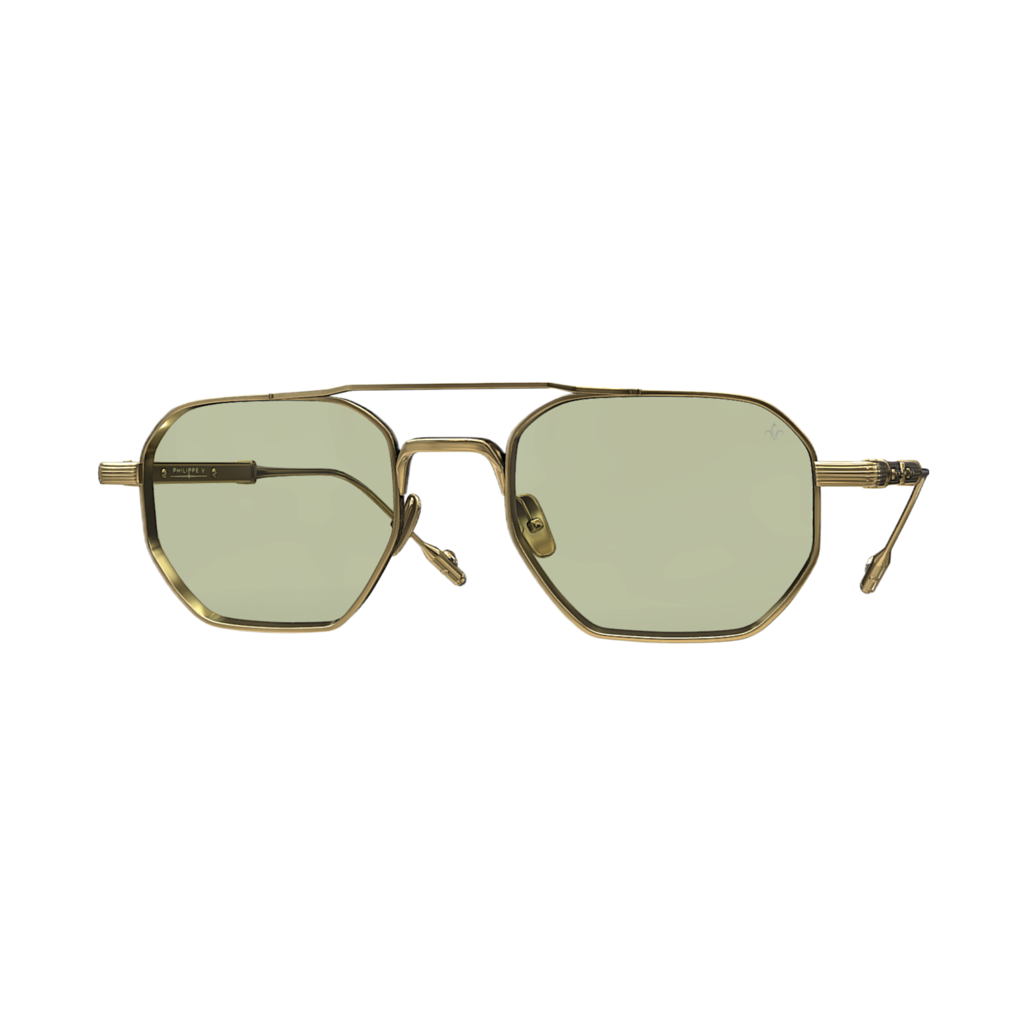 Philippe V N26 Altın Sarı Fotokromik Titanyum Unisex Güneş Gözlüğü - Görsel 2