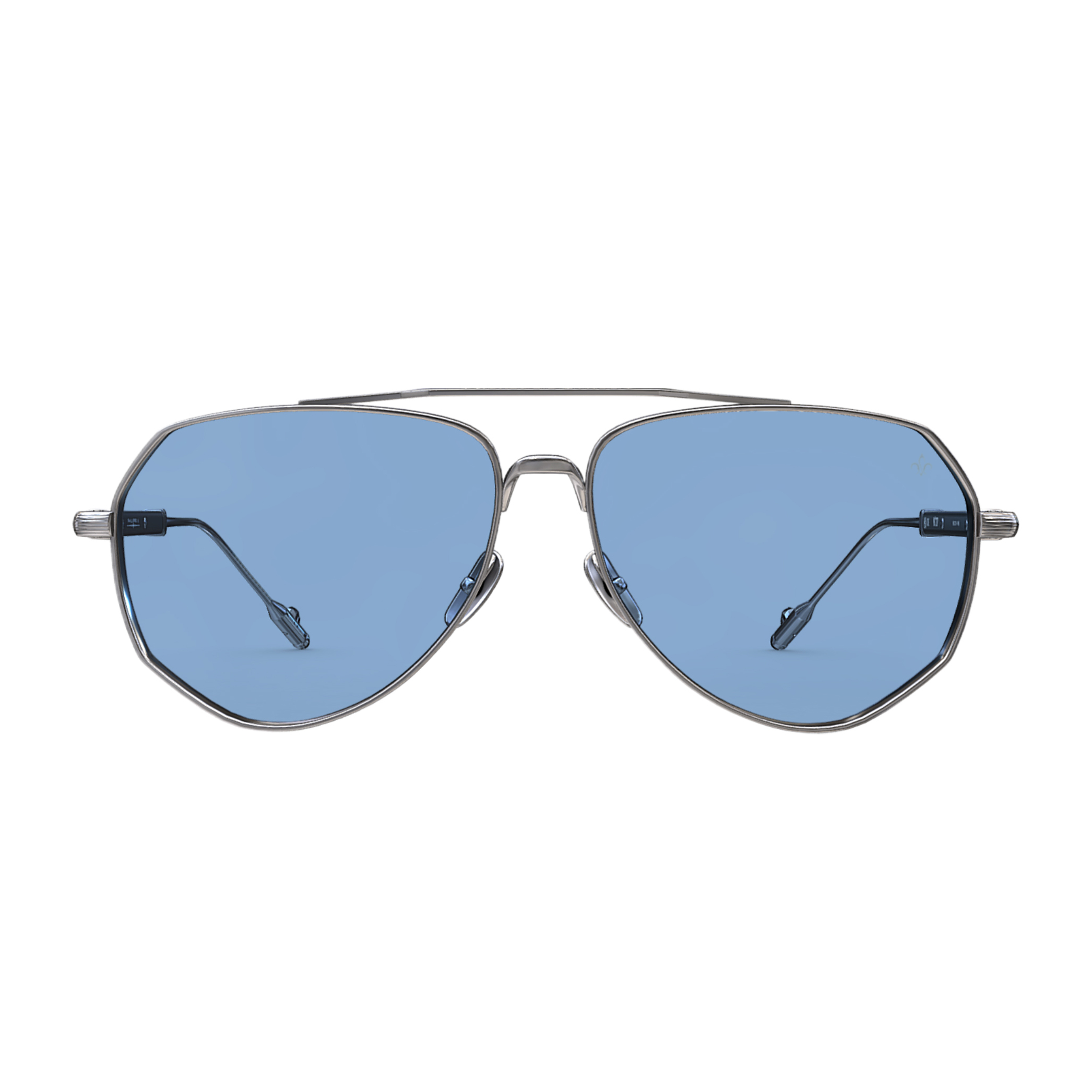 Philippe V N27 Gümüş Mavi Fotokromik Titanyum Unisex Güneş Gözlüğü