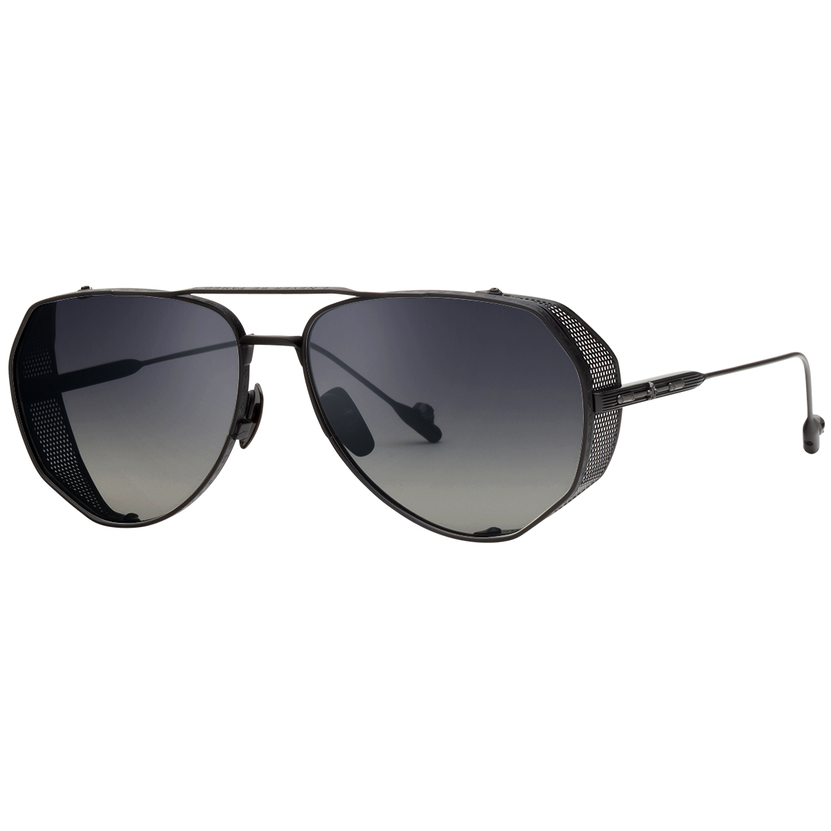 Philippe V N7.1 Mat Siyah Aynalı Titanyum Unisex Güneş Gözlüğü - Görsel 2