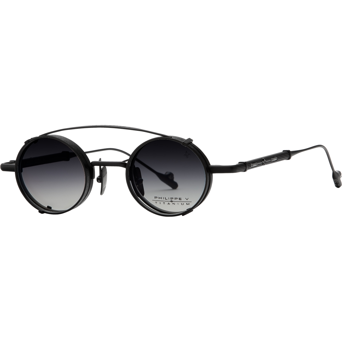 Philippe V X1.1 Mat Siyah Titanyum Unisex Güneş Gözlüğü - Görsel 2