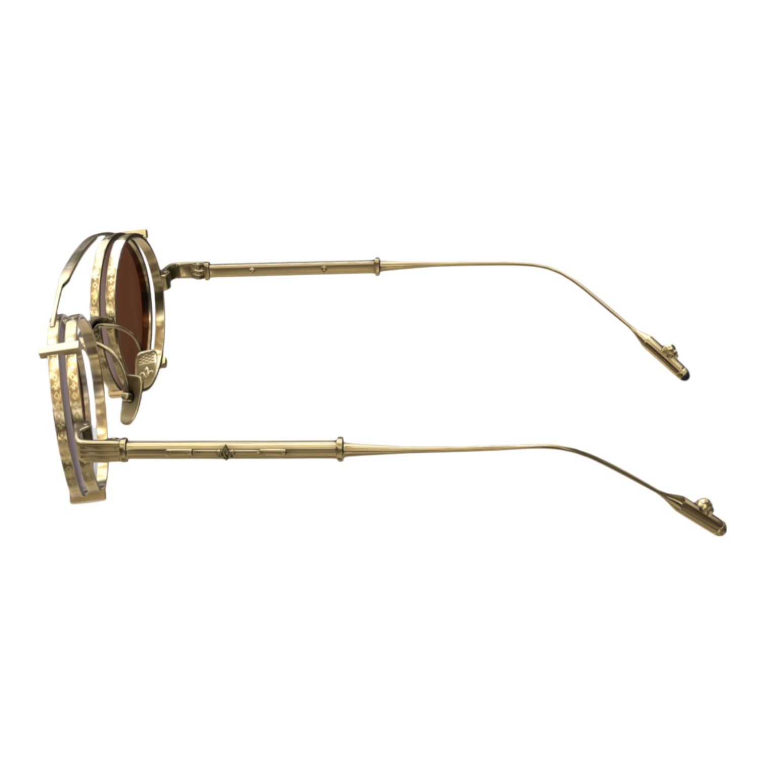 Philippe V X1.2 Altın Titanyum Unisex Güneş Gözlüğü - Görsel 3