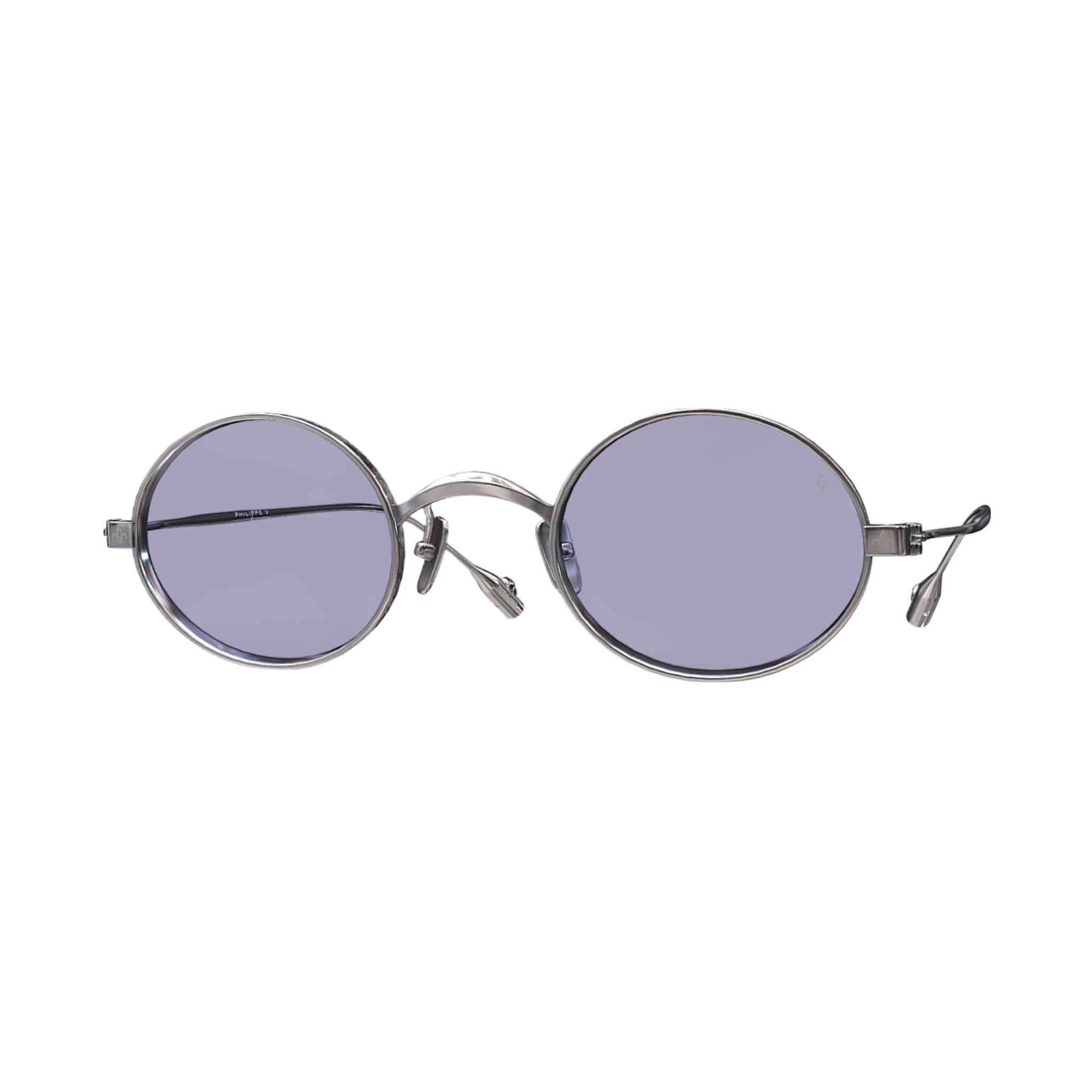 Philippe V X15 Gümüş Mor Fotokromik Titanyum Unisex Güneş Gözlüğü - Görsel 2
