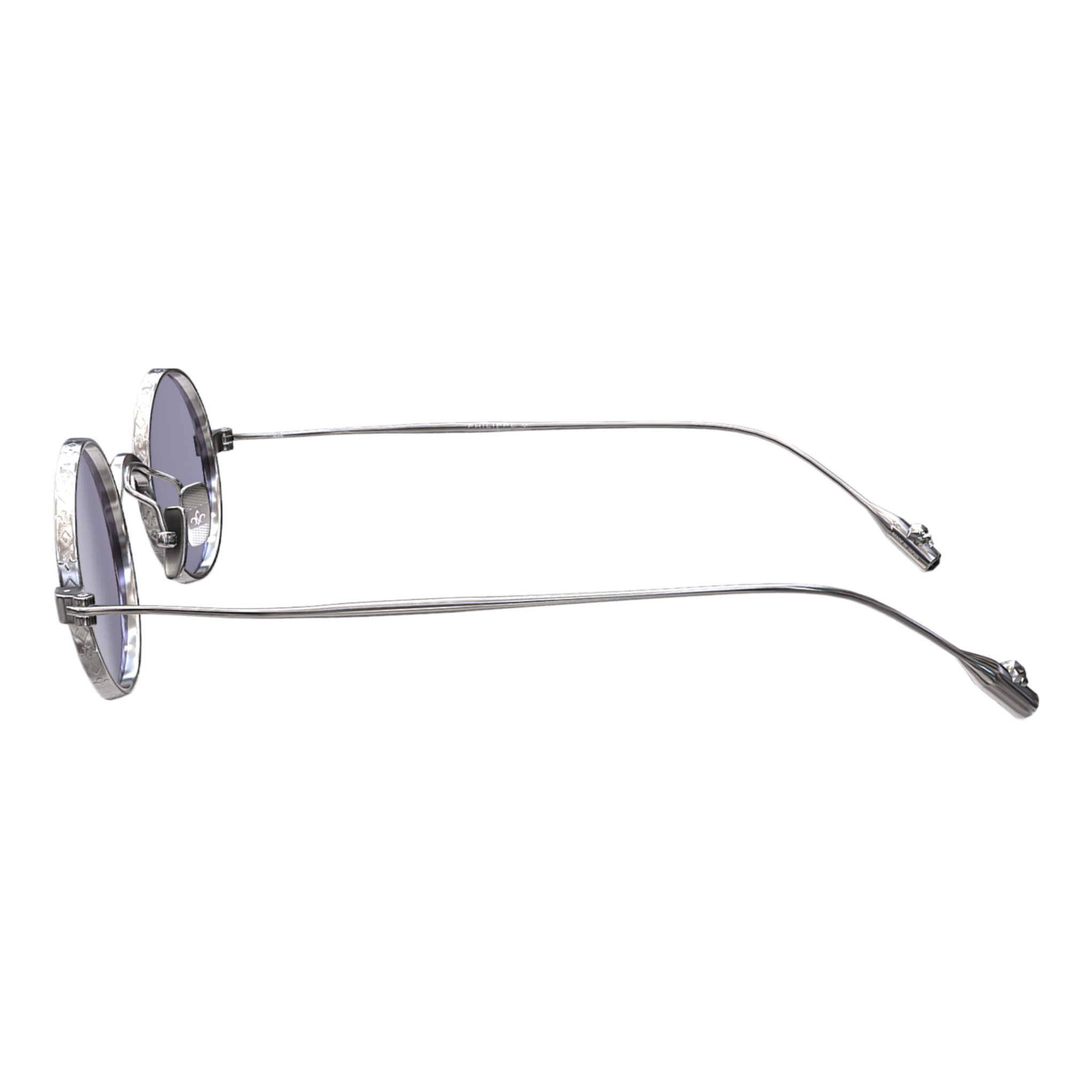 Philippe V X15 Gümüş Mor Fotokromik Titanyum Unisex Güneş Gözlüğü - Görsel 3