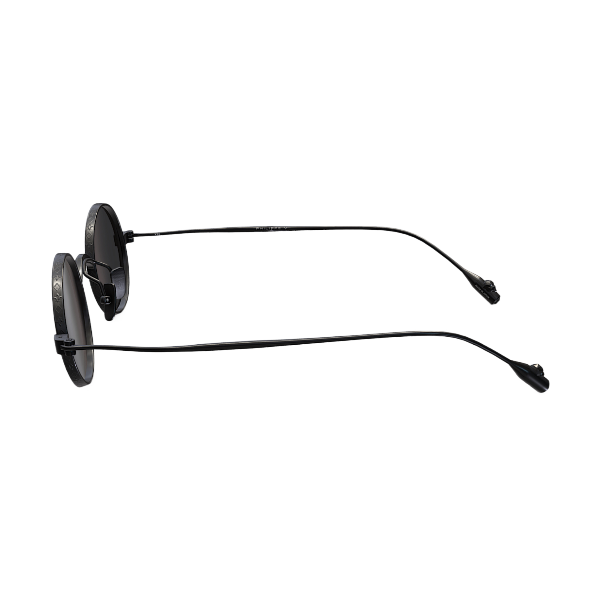 Philippe V X15 Siyah Gri Titanyum Unisex Güneş Gözlüğü - Görsel 3
