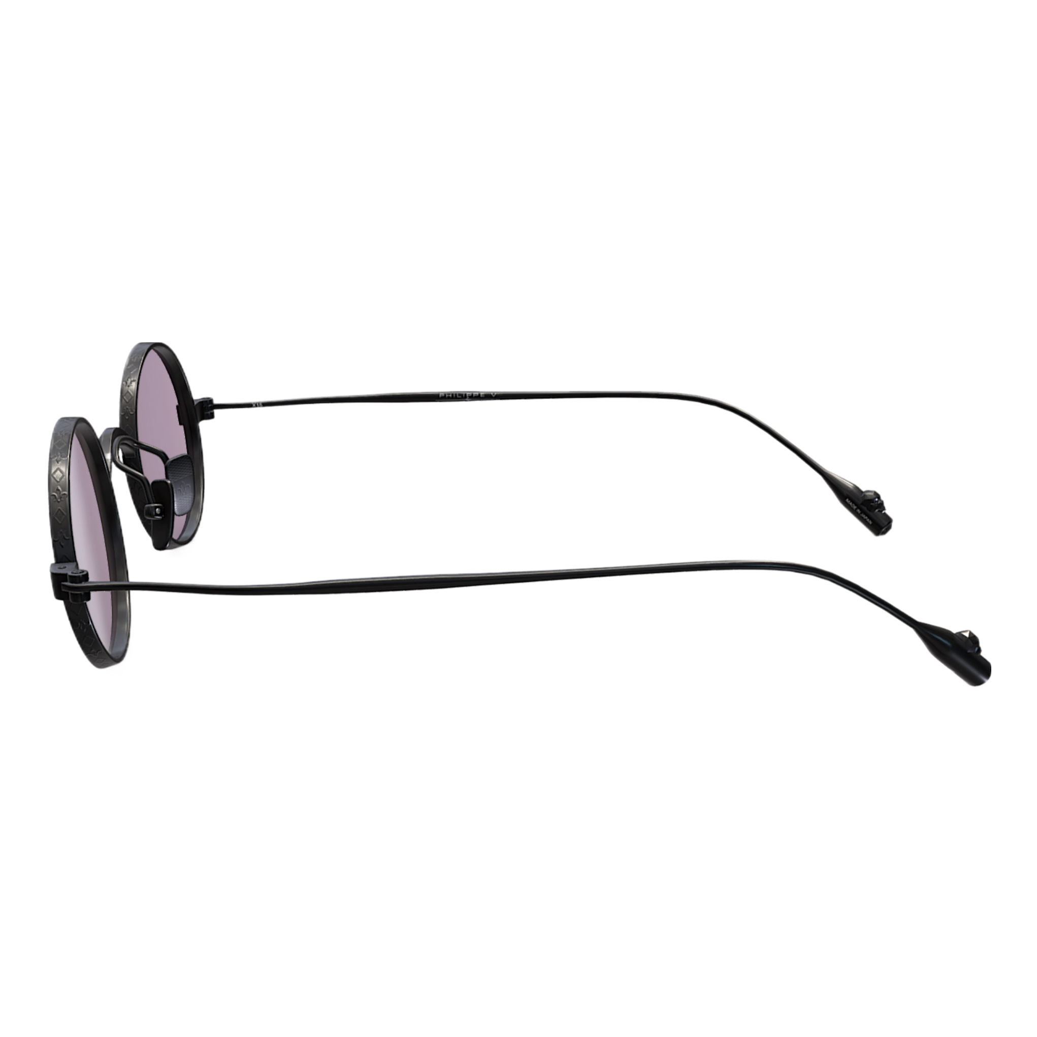 Philippe V X15 Siyah Pembe Fotokromik Titanyum Unisex Güneş Gözlüğü - Görsel 3