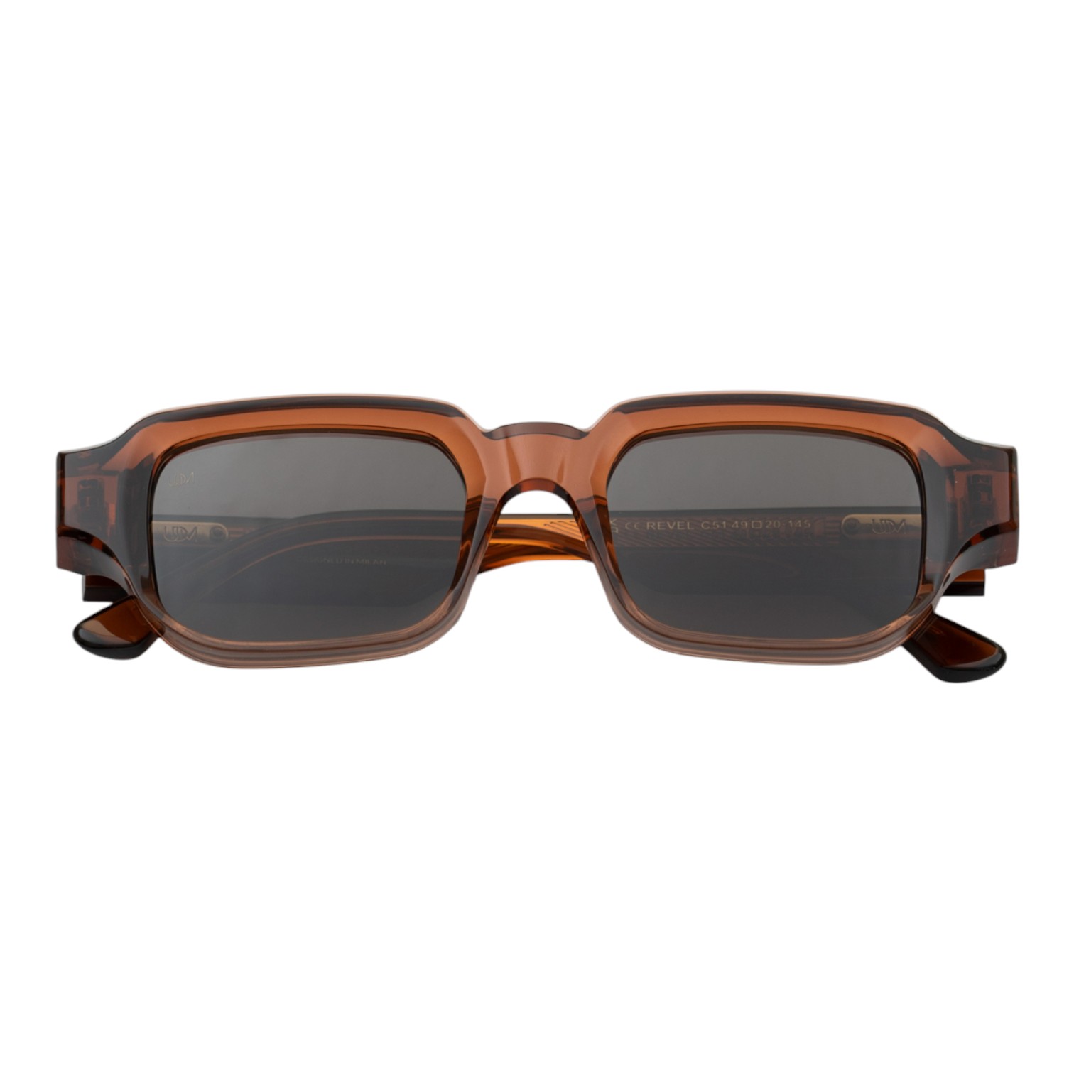 Unique Design Milano Revel Kahverengi Unisex Güneş Gözlüğü