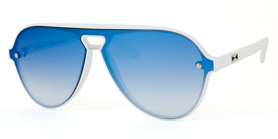 Snob Milano Manico Beyaz Unisex Güneş Gözlüğü - Görsel 2