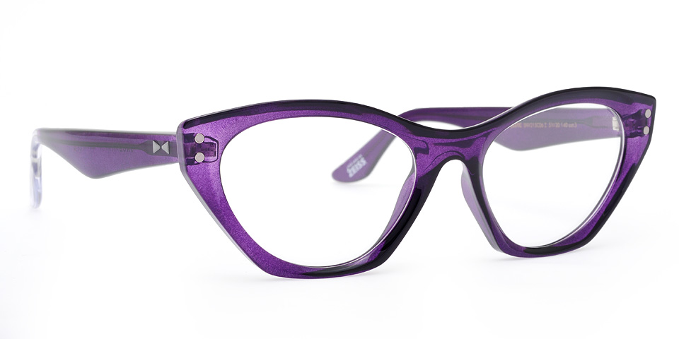 Snob Milano Plastic Mor Cat Eye Unisex Optik / Güneş Gözlüğü - Görsel 2