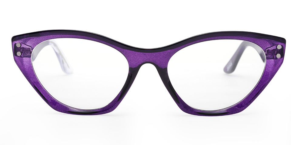 Snob Milano Plastic Mor Cat Eye Unisex Optik / Güneş Gözlüğü - Görsel 3