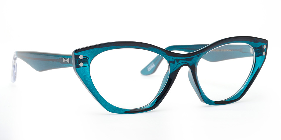 Snob Milano Plastic Turkuaz Cat Eye Unisex Optik / Güneş Gözlüğü - Görsel 2