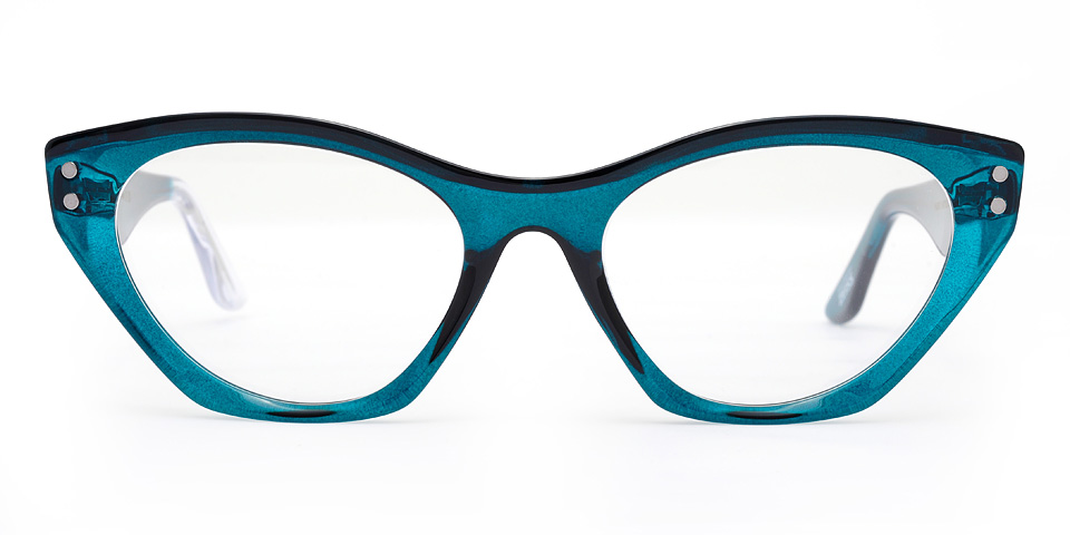 Snob Milano Plastic Turkuaz Cat Eye Unisex Optik / Güneş Gözlüğü - Görsel 3