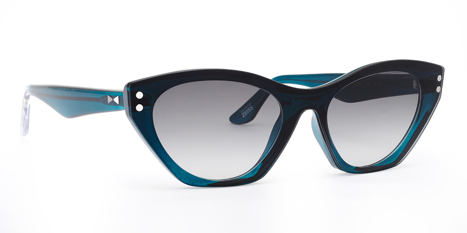 Snob Milano Plastic Turkuaz Cat Eye Unisex Optik / Güneş Gözlüğü - Görsel 4