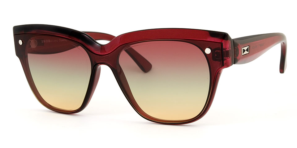 Snob Milano Vamp Bordo Kadın Güneş Gözlüğü - Görsel 2
