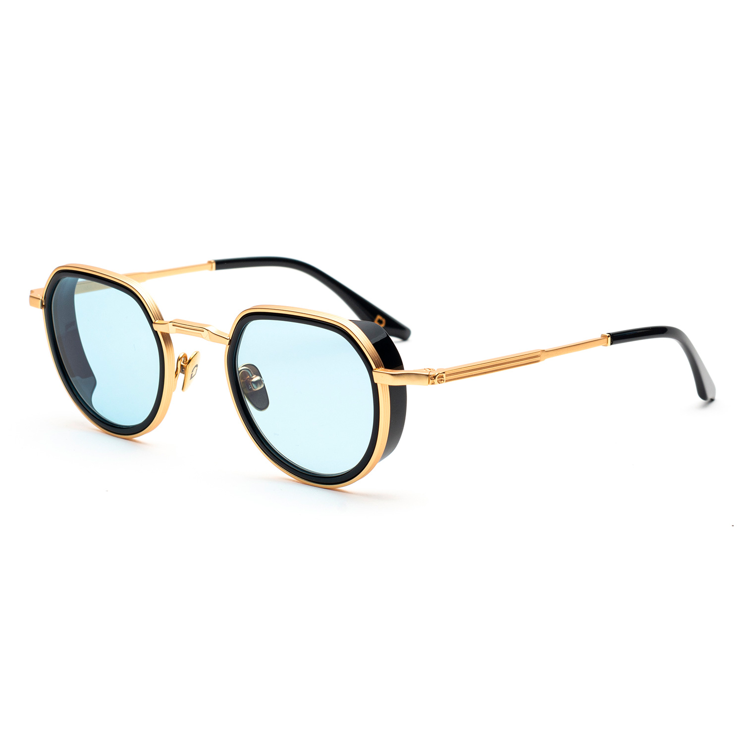 Soho London Barnet Altın Mavi Titanyum Unisex Güneş Gözlüğü - Görsel 2
