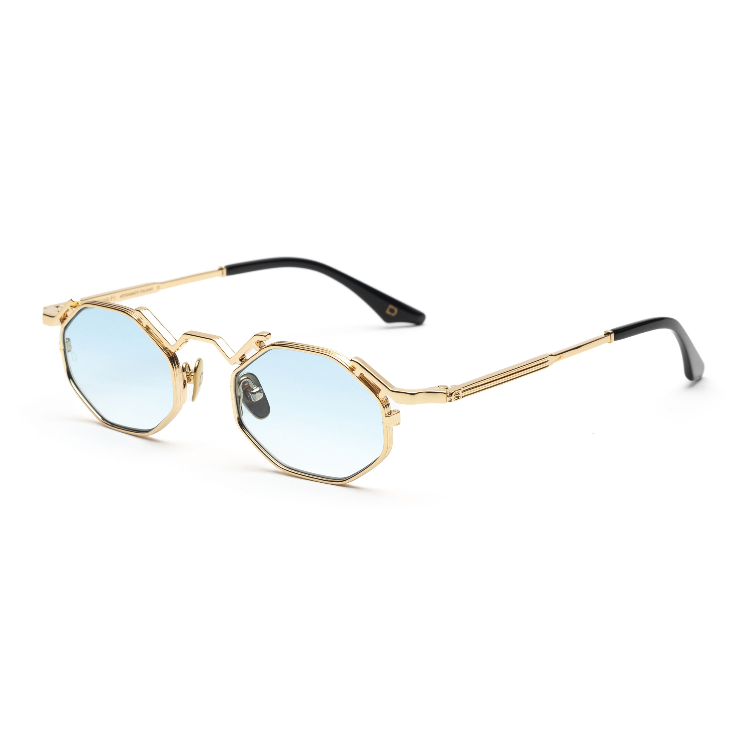 Soho London Bridge Altın Mavi Titanyum Unisex Güneş Gözlüğü - Görsel 2