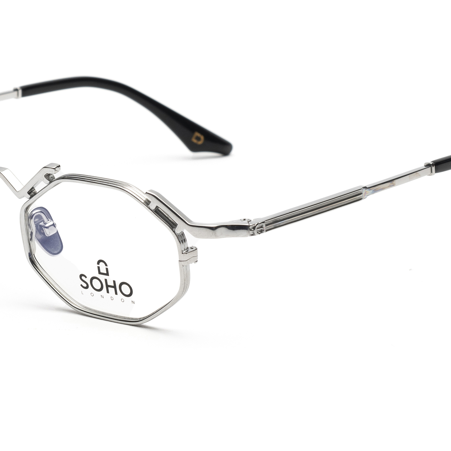 Soho London Bridge Gümüş Titanyum Unisex Optik Gözlük - Görsel 3