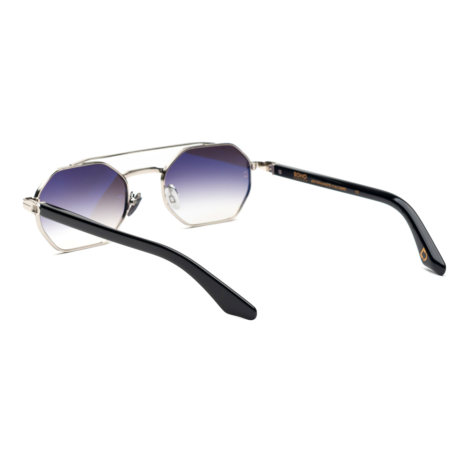 Soho London Castle Gümüş Titanyum Unisex Güneş Gözlüğü - Görsel 4